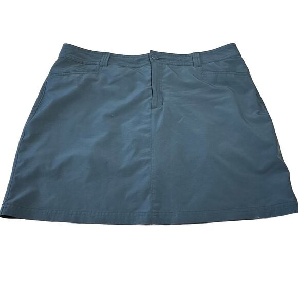 Eddie Bauer Skorts Womens 16 Gray Blue Skirted Shorts Activewear Outdoor Skirt - Picture 1 of 2
